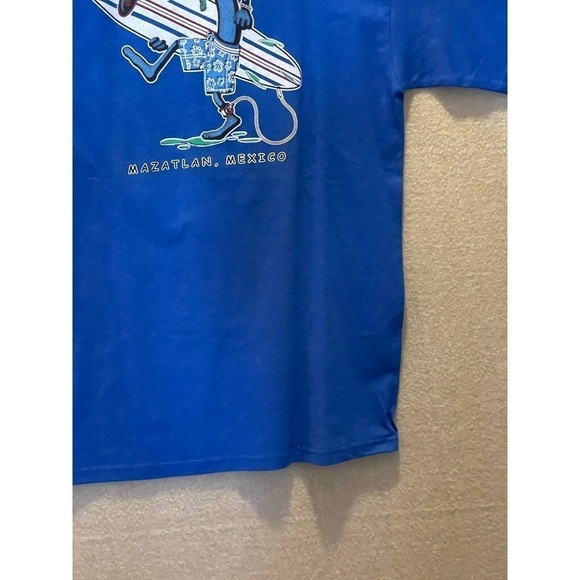 Yazbek Shirt Men's Medium Blue Mazatlan, Mexico - Picture 11 of 12